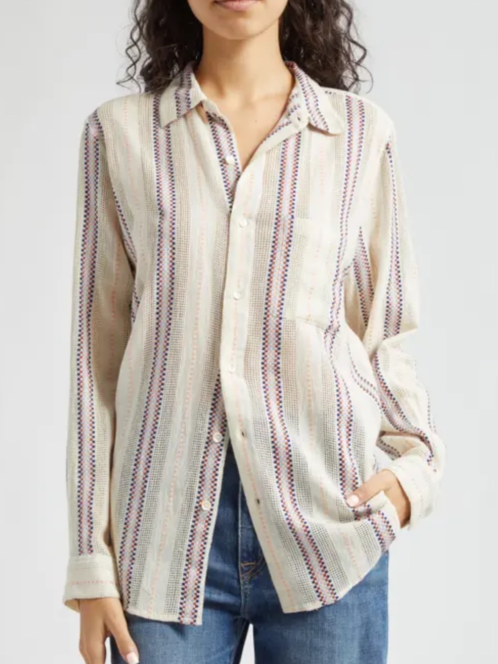 Mille textured button down